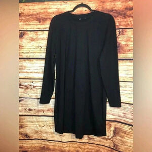 Long sleeve black dress